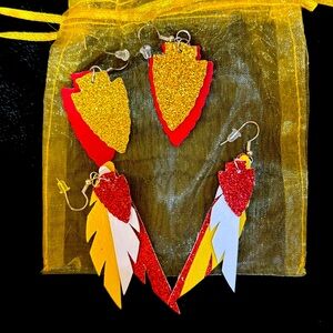 KC Chiefs Earrings *boutique*